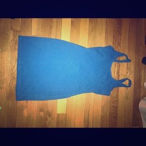 Blue bodycon dress